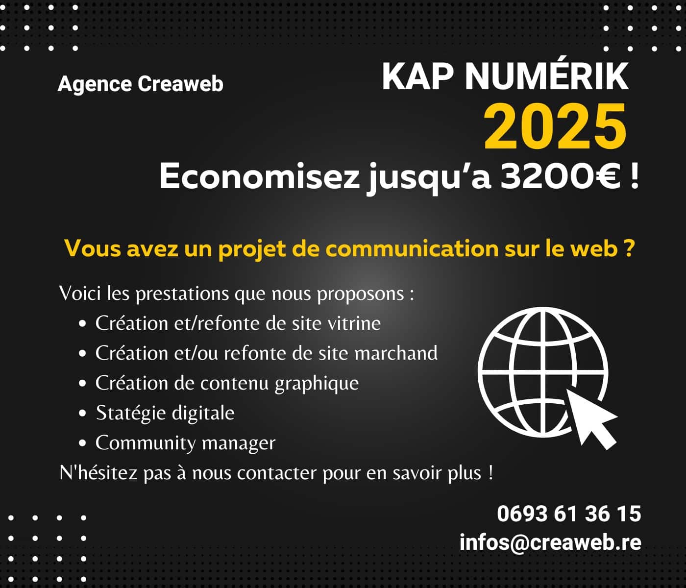 Économisez jusqu’à 3200 € sur votre projet numérique avec Kap Numérik